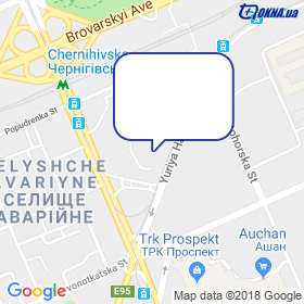 Styl'nye okna on the map Styl'nye okna on the map