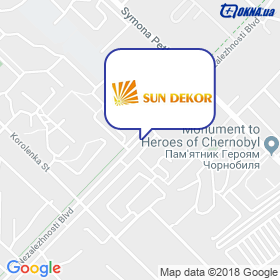 SUN DEKOR on the map SUN DEKOR on the map