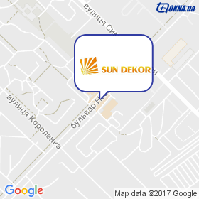 SUN DEKOR на мапі SUN DEKOR на мапі