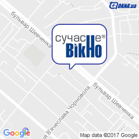 Сучасне Вікно, ТМ на карте Сучасне Вікно, ТМ на карте