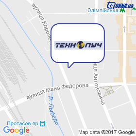 Технолуч на карте Технолуч на карте