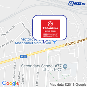 Teplovind on the map