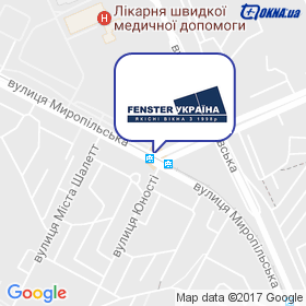 Fenster-Україна на мапі Fenster-Україна на мапі