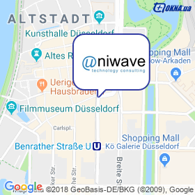 Uniwave Technology Consulting GmbH on the map Uniwave Technology Consulting GmbH on the map