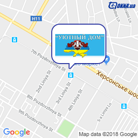 Uyutnyy dom on the map Uyutnyy dom on the map