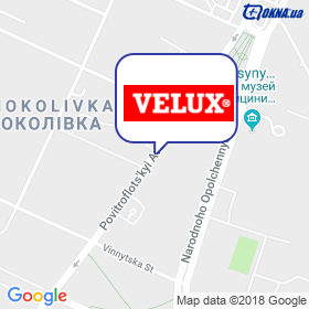 VELUX Ukraine on the map VELUX Ukraine on the map