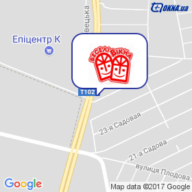 Веселі вiкна на карте Веселі вiкна на карте
