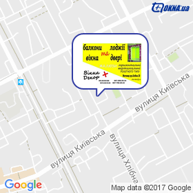 Вікна плюс Декор на мапі Вікна плюс Декор на мапі