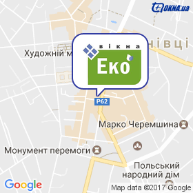 Вікна ЕКО на мапі Вікна ЕКО на мапі