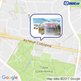 Вікна Пласт на мапі Вікна Пласт на мапі