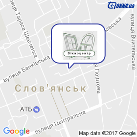 Вікноцентр на мапі Вікноцентр на мапі