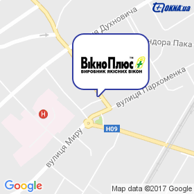 ВікноПлюс на мапі ВікноПлюс на мапі