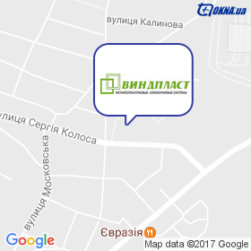 ВІНДПЛАСТ на мапі ВІНДПЛАСТ на мапі