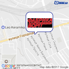 Фабрика Воріт на мапі
