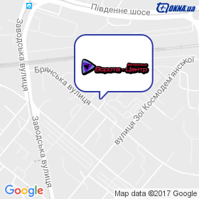 Ворота-Центр Запоріжжя на мапі Ворота-Центр Запоріжжя на мапі