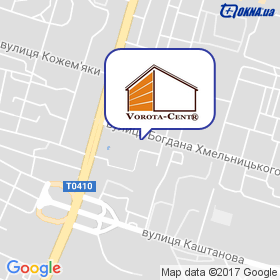 Ворота Центр на мапі