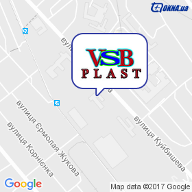 ВСБ-Пласт на мапі ВСБ-Пласт на мапі