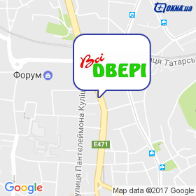 ВСІ ДВЕРІ магазин-салон на мапі