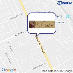 VTK ZAPAD on the map VTK ZAPAD on the map