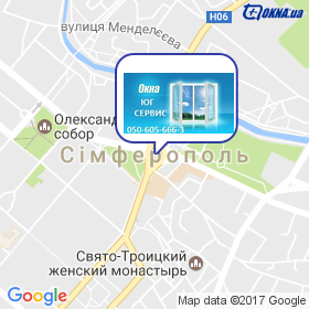 Вікна Південь Сервіс на мапі Вікна Південь Сервіс на мапі