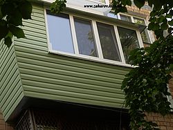 Наружная обшивка балконов.