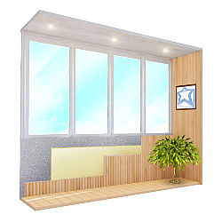 Внутрішня обшивка балкона