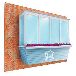 Скління балкона