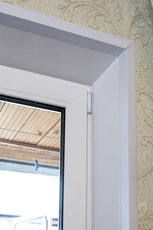 Пластиковые откосы на двухстворчатое окно