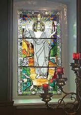 Окна витражные для спальни