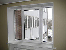Трехстворчатое окно Aluplast
