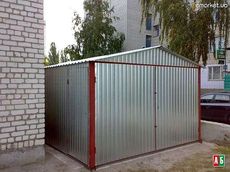 Гараж металлический 2-x скатный