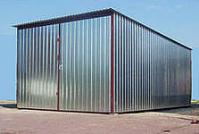 Гараж металлический 1-о скатный