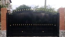 Ворота металлические с ковкой