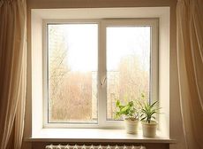 Окно REHAU двустворчатое