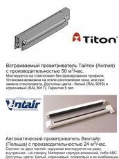 Автоматические оконные проветриватели