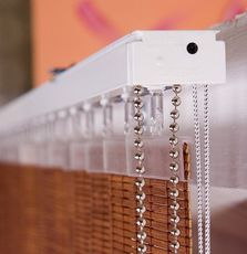 Жалюзи вертикальные из бамбука и джута