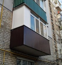 Балконы, лоджии металлопластиковые