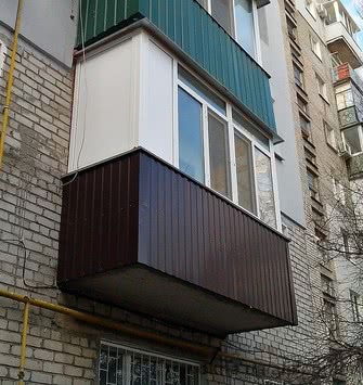 Балконы, лоджии металлопластиковые