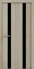 Межкомнатная дверь МДФ стекло-черный триплекс Тр796 