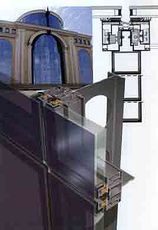 Остекление структурной фасадной системой.