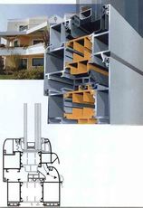 Окна и двери из теплого алюминия.