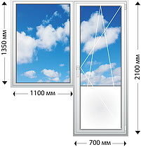 Балконный блок. Профиль VEKA EUROLINE PRO58. г. Бровары