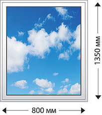 Глухое одностворчатое окно. Профиль VEKA EUROLINE PRO58