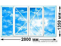 Остекление лоджии. Профиль Veka Softline 70. г. Киев.