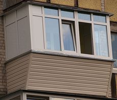 Наружная обшивка балкона сайдингом