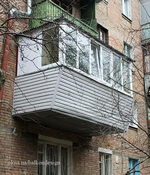 Винос балкона продовженням підлоги недорого