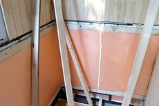 Внутреннее утепление балкона на Троещине