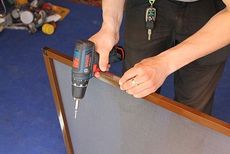 Москітна сітка на балконні двері коричневого кольору