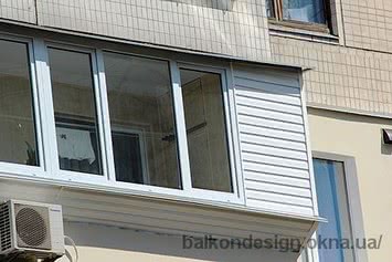 Остекление балкона профилем ALMplast