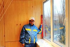 Остекление балкона в хрущевке профилем ALMplast